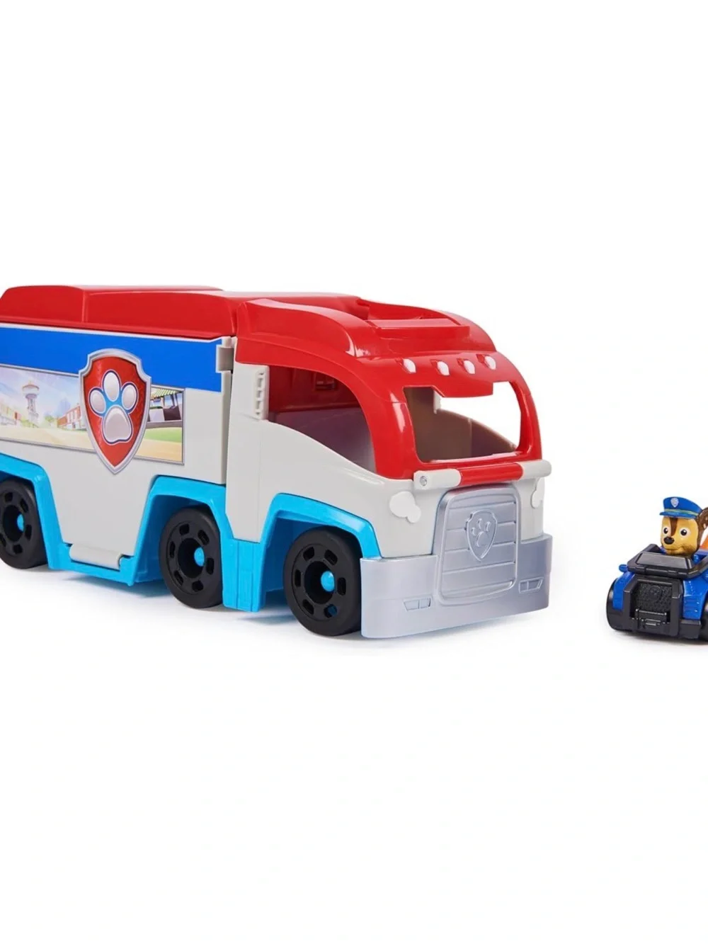 Paw Patrol Pup Squad Paw Patroller Toy - Red, Blue, White